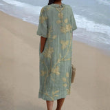 Rosalie - Floral Dress with a Charming Peter Pan Collar