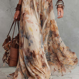 Isla - Stylish Lace Trim Maxi Dress