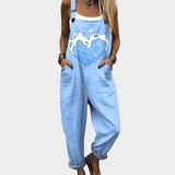 Comfortable Printed Overall