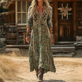 Lucy - Casual Long Sleeve Dress Inspired by Vintage