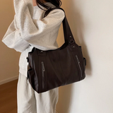 Rosalie - Dual Zipper Large Capacity Shoulder Bag