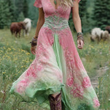 Karine - Short Maxi Floral Dress