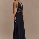 Laura - Lace and Satin Dress