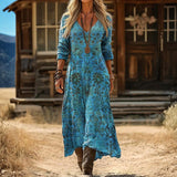 Viviane - Casual Long Sleeve Dress Inspired by Vintage