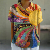 Evelyn - Sunburst Patchwork Blouse