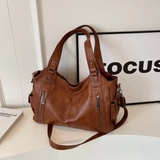 Rosalie - Dual Zipper Large Capacity Shoulder Bag