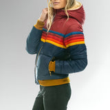 Jocelyn - Zip-Up Jacket with Rainbow Stripes