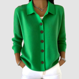Leah - Soft Button-Up Knit Cardigan