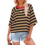 LOUISE - Trendy Loose Fit Summer Crewneck Top