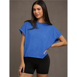 LILLIAN - Women Everyday Cut Out Hemline Womenswear Top