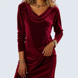 Zoé - Loose Fitting Velvet Dress