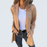 Solange - Long Suede-Look Coat