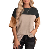 ADRIENNE - Casual Loose Fit Striped Summer Top