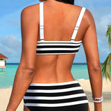 Florence - High Waist Striped Bikini