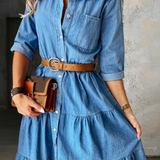 Rosalie - Casual Elegant Denim Dress