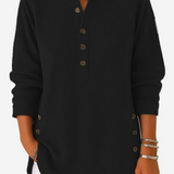 Madeleine – Long Sleeve Solid Knit Sweater