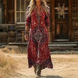 Violet - Casual Long Sleeve Dress with Vintage Inspiration