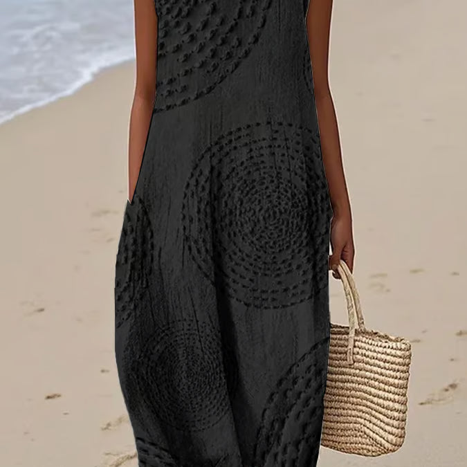 Sienna - Textured Sleeveless Maxi Dress