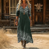 Karine - Casual Long Sleeve Dress with Vintage Inspiration