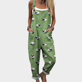 Comfortable Printed Overall