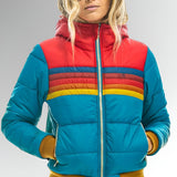 Jocelyn - Zip-Up Jacket with Rainbow Stripes