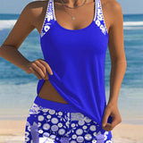 Chloé - Swimsuit Tank Top with Printed Boxer Set