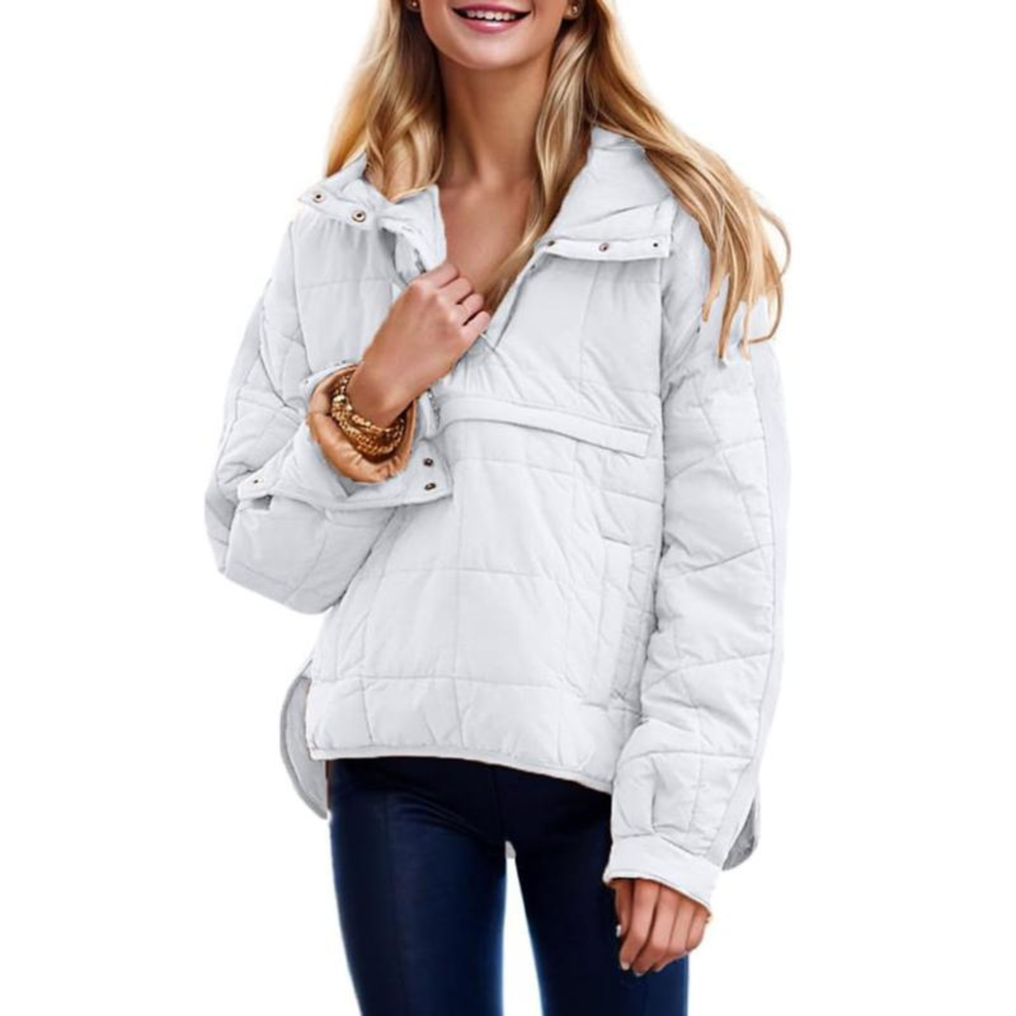 Jocelyn - Oversized Hooded Pullover Jacket