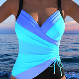 Katherine - Elegant swimsuit with colourful print