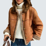 Audrey - Buttoned Sheepskin Jacket
