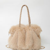 Cécile - Women Plush Velvet Shoulder Tote