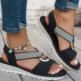 Sarah - Flat Sandals With Metal Buckle