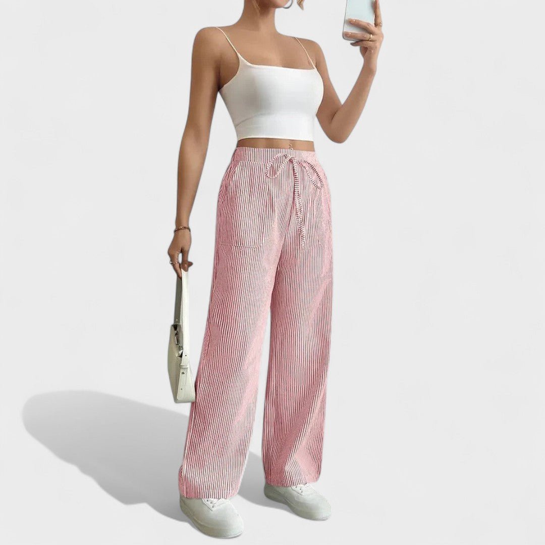 Maria - Comfortable pants with elegant accents