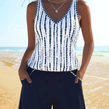 Stella - Casual Swimsuit with Pocket and V-Neck