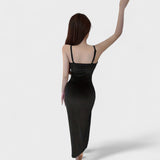 Chelsea - Velvet Dress with Slit