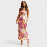 Ava - Sleeveless Satin Dress