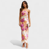 Ava - Sleeveless Satin Dress