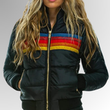 Jocelyn - Zip-Up Jacket with Rainbow Stripes