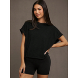 LILLIAN - Women Everyday Cut Out Hemline Womenswear Top
