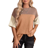 ADRIENNE - Casual Loose Fit Striped Summer Top