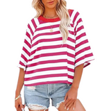 LOUISE - Trendy Loose Fit Summer Crewneck Top