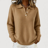 Iris - Cozy Collared Knit Sweater