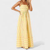 Dahlia - Long Striped Dress