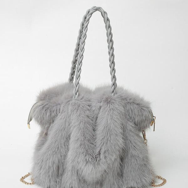 Cécile - Women Plush Velvet Shoulder Tote