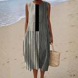 Zara - Monochromatic Striped Dress