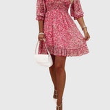 Valérie - Floral Puff Sleeve Dress