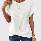 Anabelle - Elegant Blouse with Crew Neck