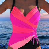 Katherine - Elegant swimsuit with colourful print