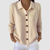 Leah - Soft Button-Up Knit Cardigan