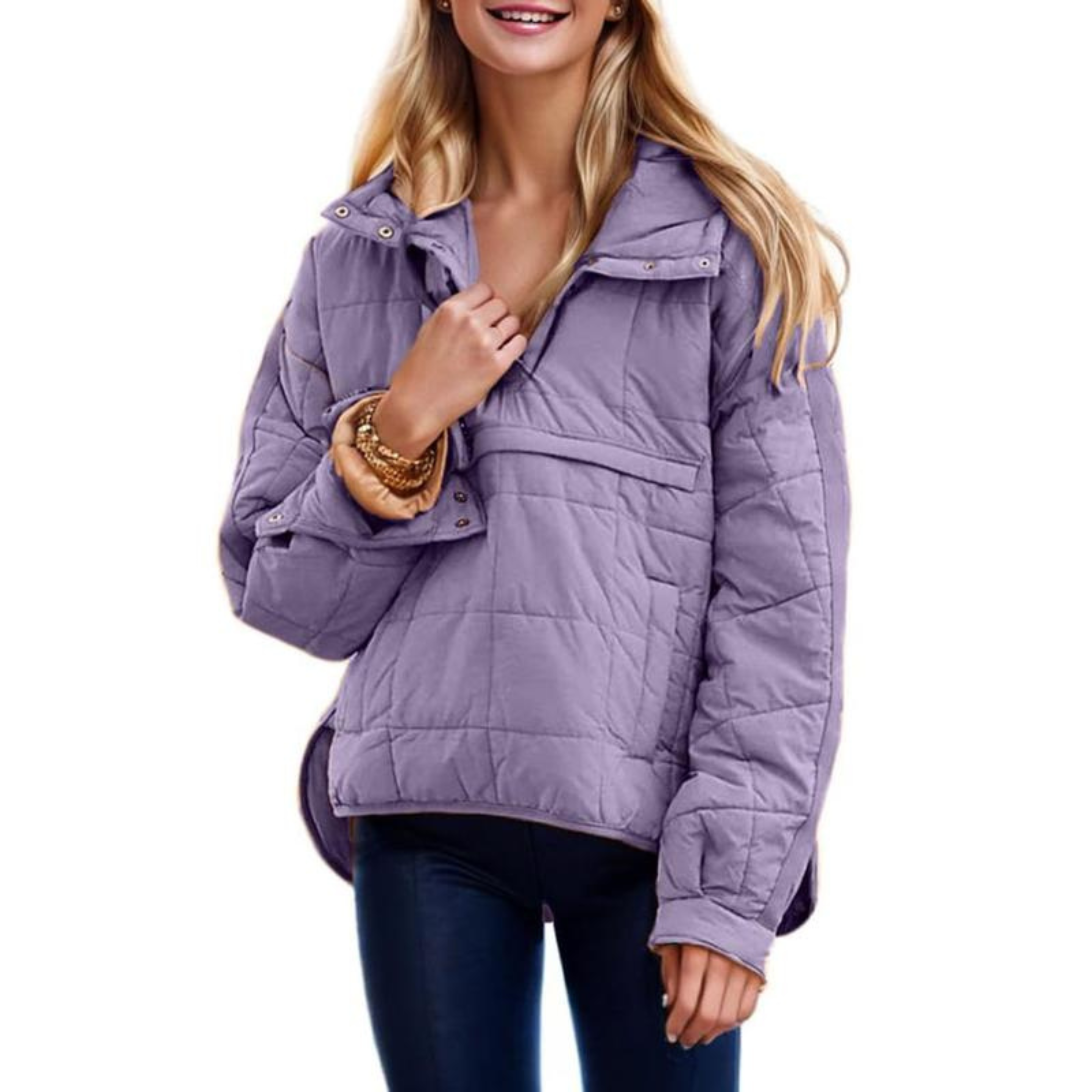 Jocelyn - Oversized Hooded Pullover Jacket