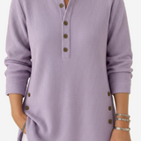 Madeleine – Long Sleeve Solid Knit Sweater